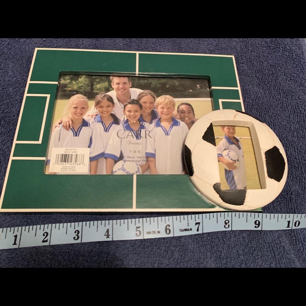 Soccer picture frame